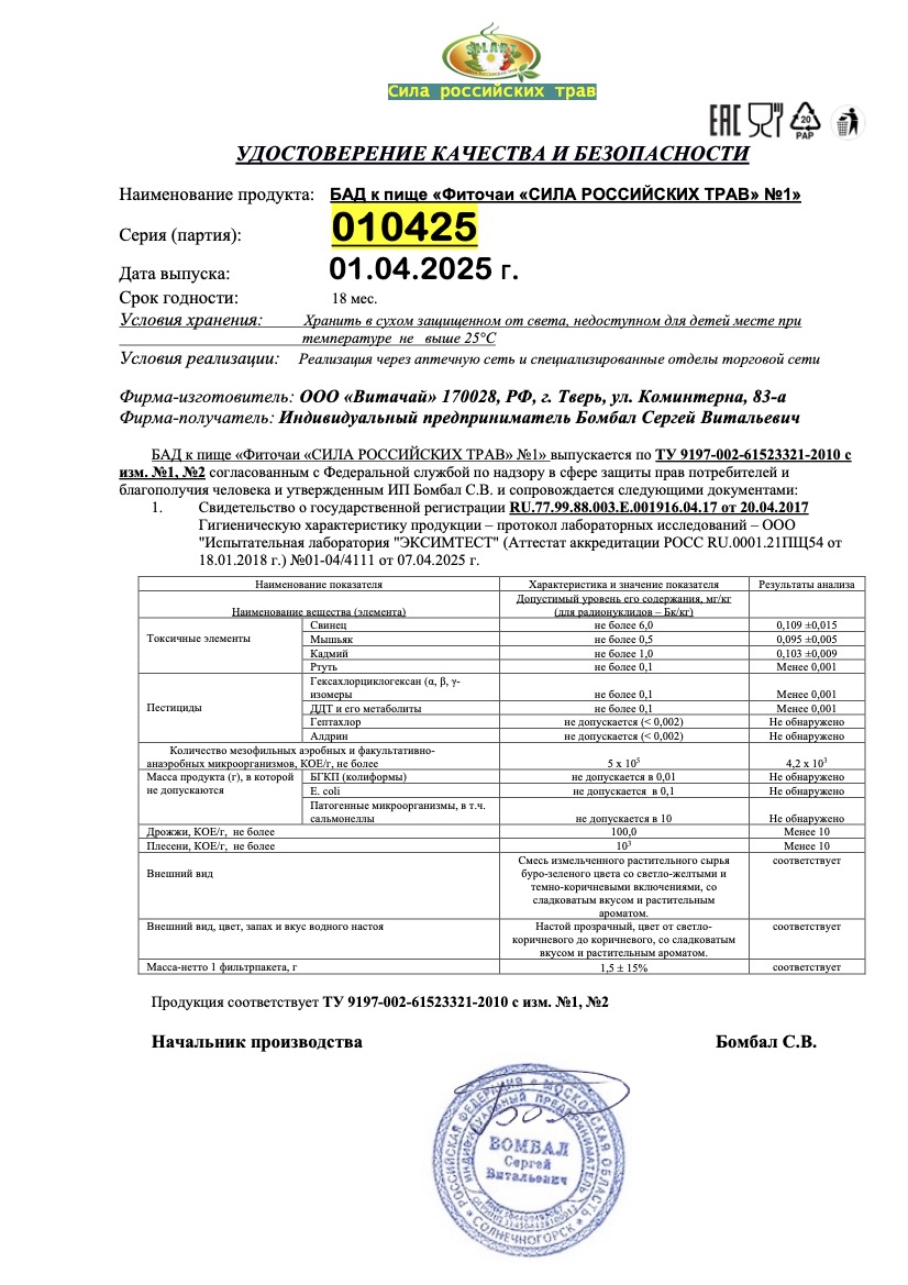 Паспорт №042025